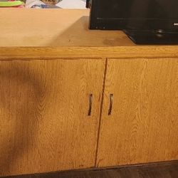 Wood Cabinet TV Stand 