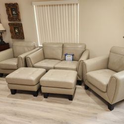 Leather 5 Piece Set