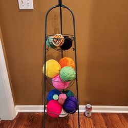 Plant/Planter Basket Stand~Storage Bin + Hat/Scarf Knitting & Weaving Loom Kits & Yarn Balls~Think homemade Christmas gifts for under the tree!!!