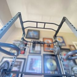 ProGear Power Cage & Full 255Lbs Weight Set & Barbells