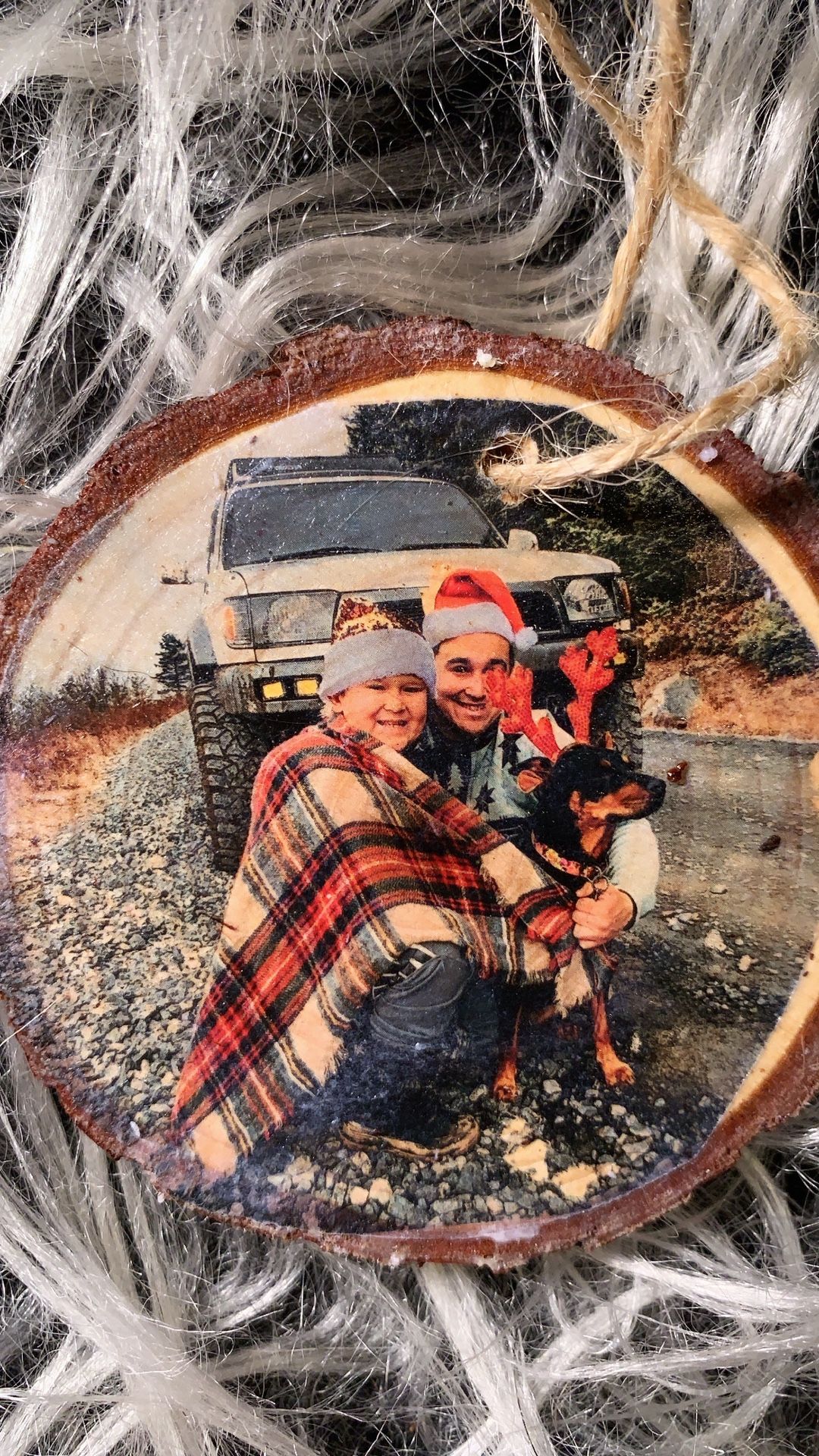 Wood slice ornaments