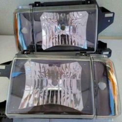 87-91 Ford F150 F250 F350 87-91 Bronco Headlights Luces Micas Calaveras Faros Faroles Focos Headlamps 