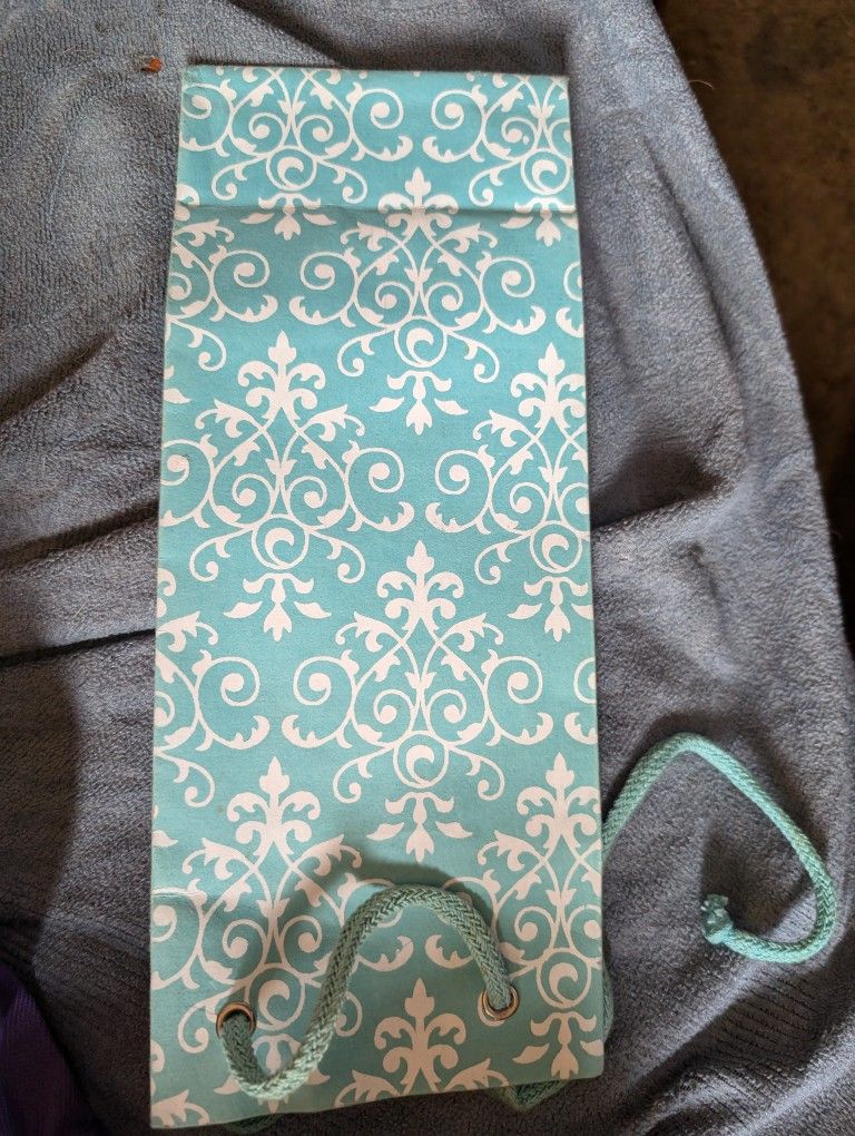 Blue Wine Bottle Bag