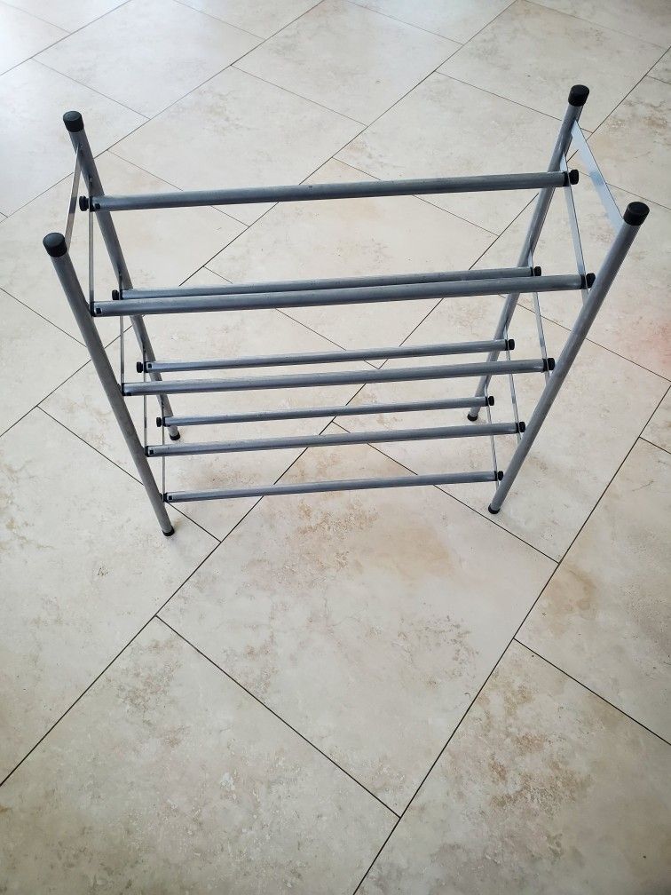 Aluminum  Shoe Rack/ Plastic Coating