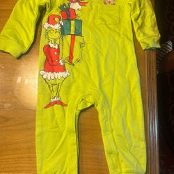 12 Month “The Grinch” Toddlers Pjs