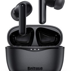 Wireless Earbuds, Boltune Elite Hybrid Active Noise Cancelling TWS Earbuds, Bluetooth V5.2 in-Ear Headset with 6 Mics, in-Ear Detection, Ambient Mode,