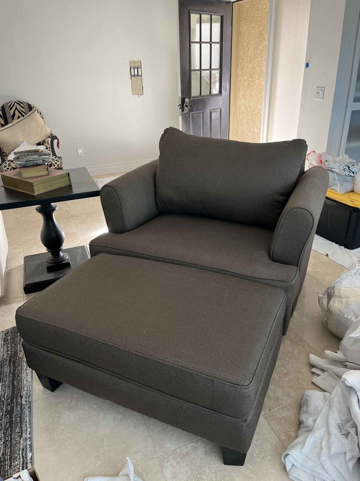 Large Chair & Ottoman