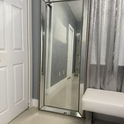 Large Full Length Beveled Mirror – Floor / Wall Mirror
