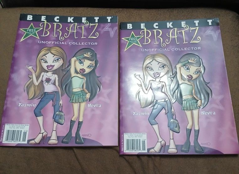 NWT Rare Bratz Yasmin and Nevra Unofficial Collector Magazine with Bratz Cards