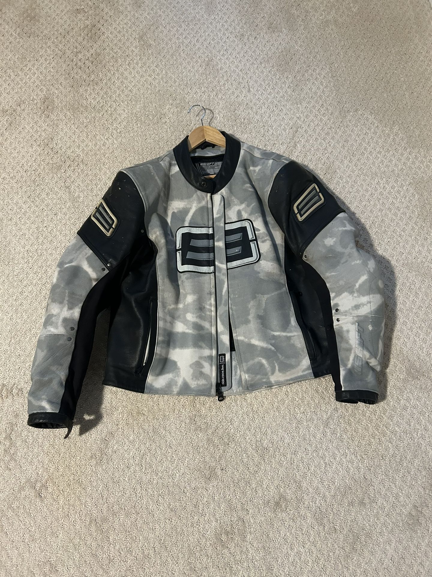 Men’s Shift Leather Motorcycle Jacket - XL