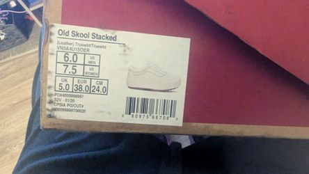 Vans Old Skool Stacked Leather True White