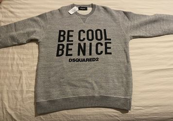 Brand New DSQUARED2 Jersey Sweatshirt Grey Size Large