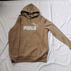 Beige puma hoodie