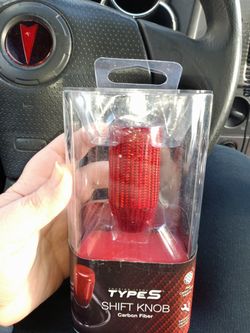 Carbon Fiber Universal Shift Knobs Red Or Black