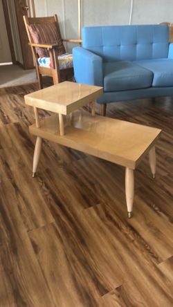 1950’s BLOND END TABLE