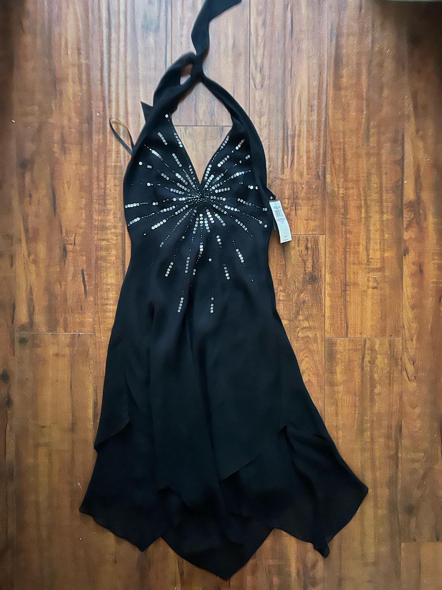 BCBG Sequin Halter Mini Dress