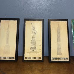 New York Decorations / 3 Pieces 