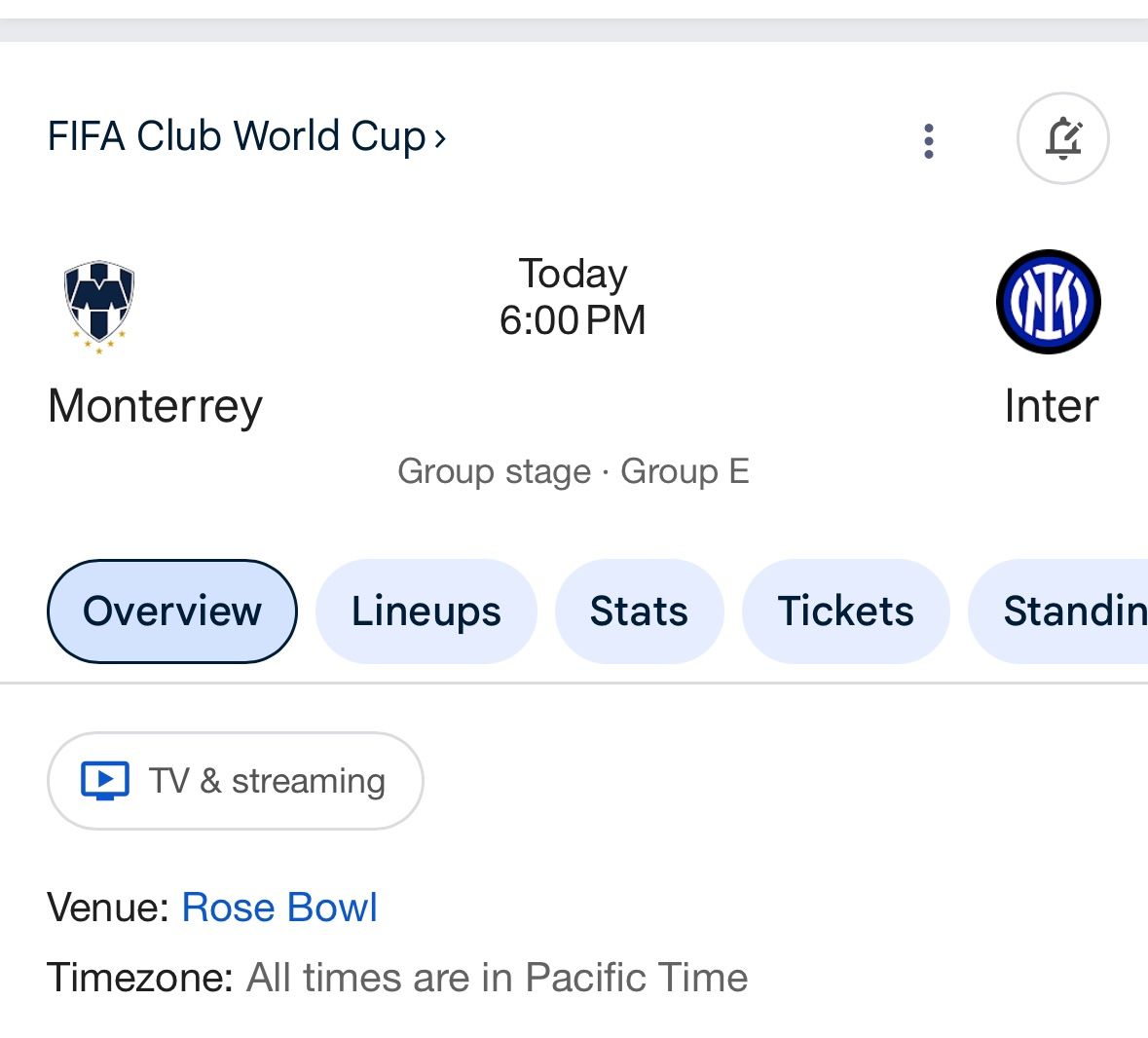 FIFA Club World Cup Inter Vs Monterrey