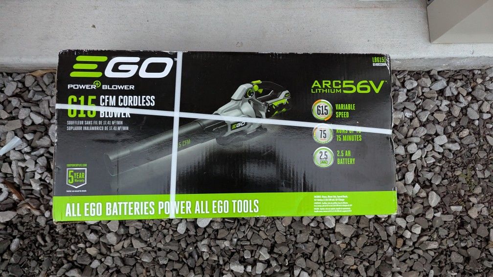EGO CORDLESS LEAF BLOWER NEW IN THE BOX