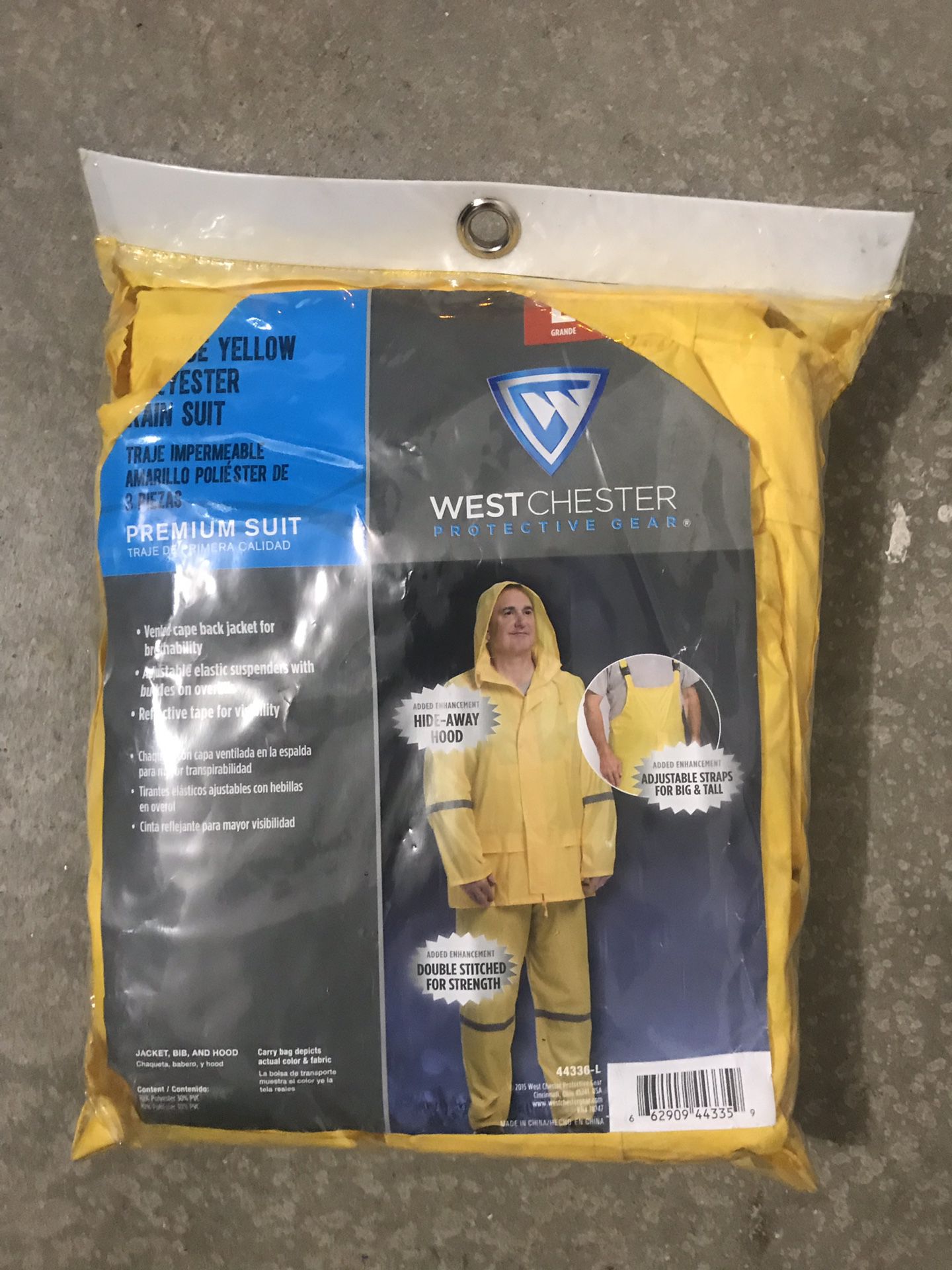 West Chester yellow rain suit