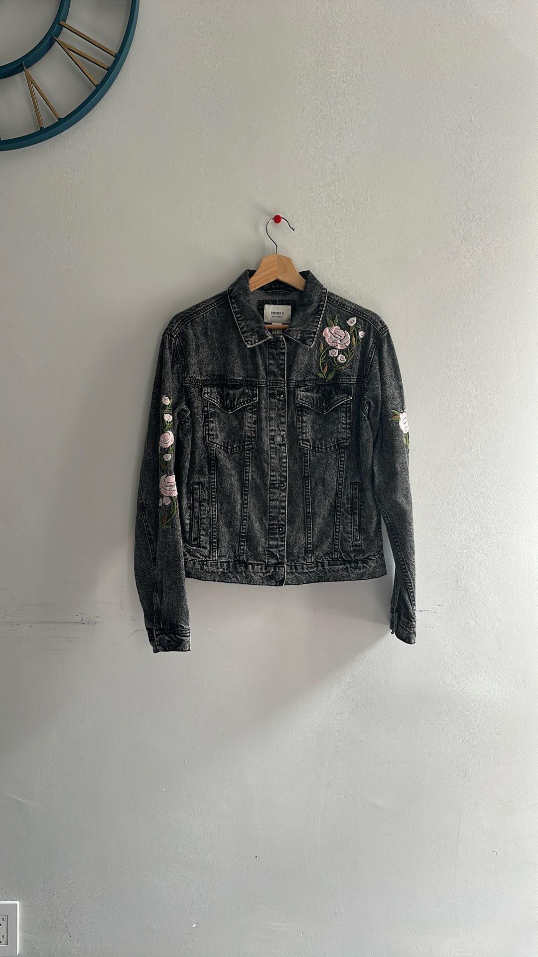 Embroidery Jeans Jacket