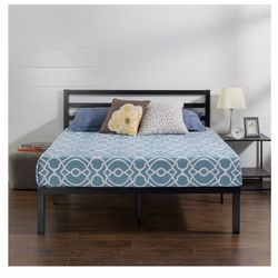 Move out sale - Metal bed frame with headboard, Queen size