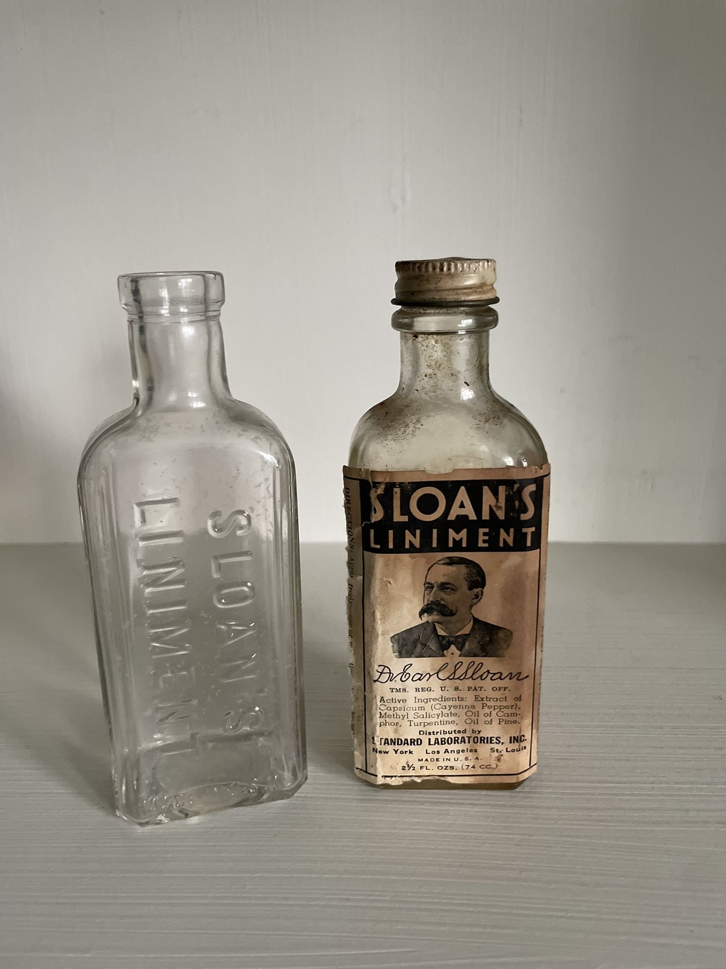 Vintage Sloan’s Liniment Bottles