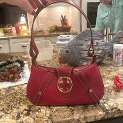 Lancel Vintage Red Handbag