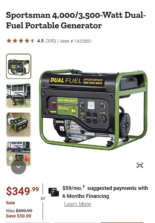 Sportsman Generator 4000DF