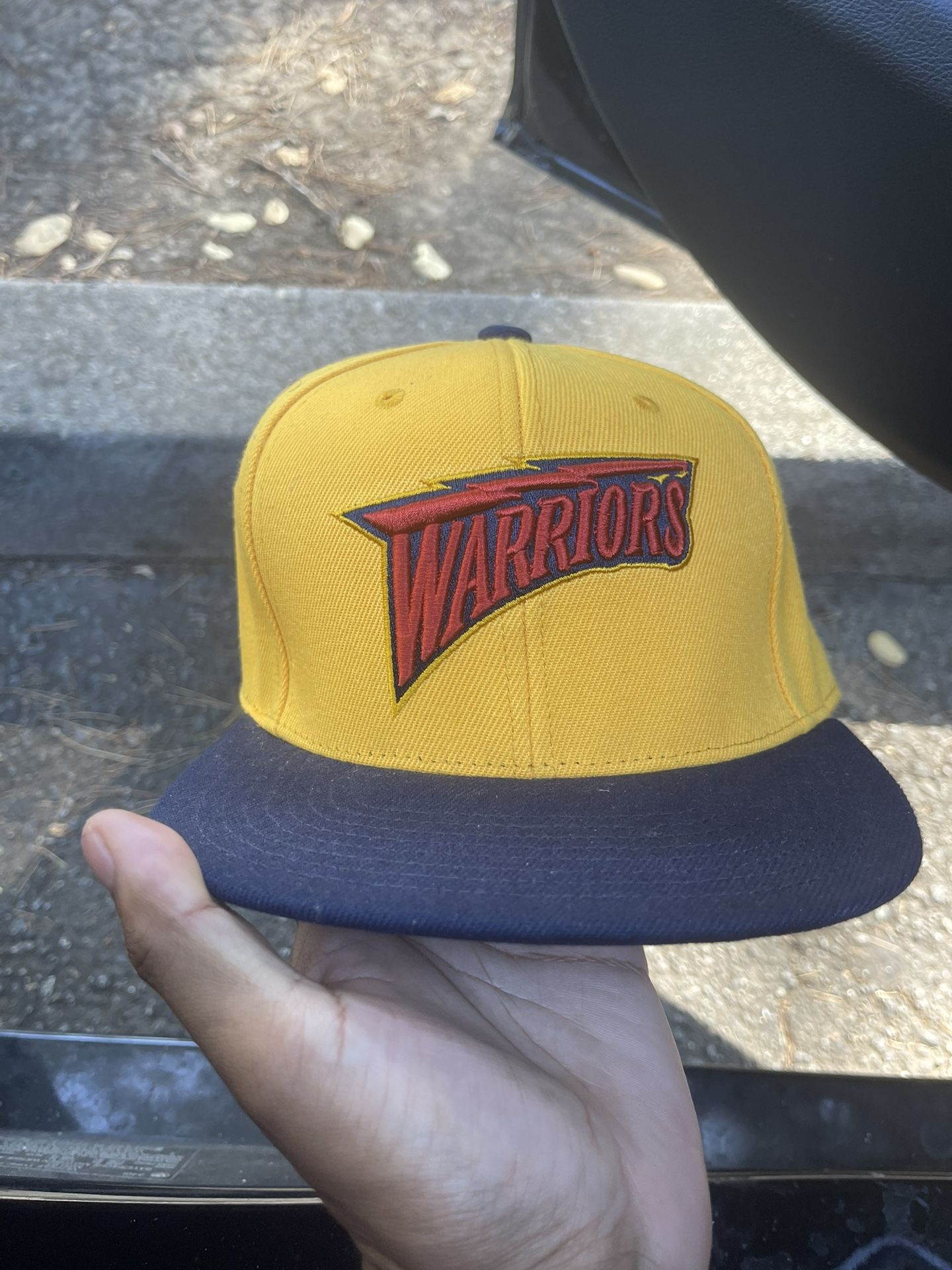 Mitchell & Ness Warriors Fitted Hat Sz 7 1/4