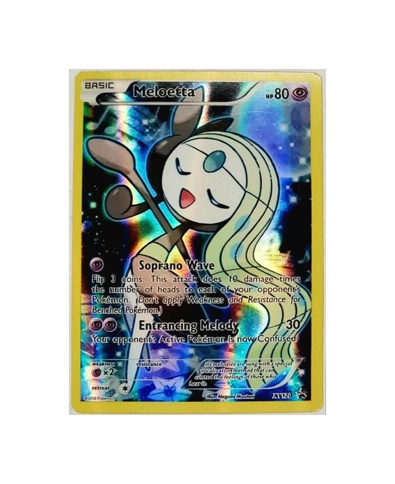 POKEMON MELOETTA XY120 FULL ART HOLO RARE BLACK STAR PROMO MYTHICAL 2016