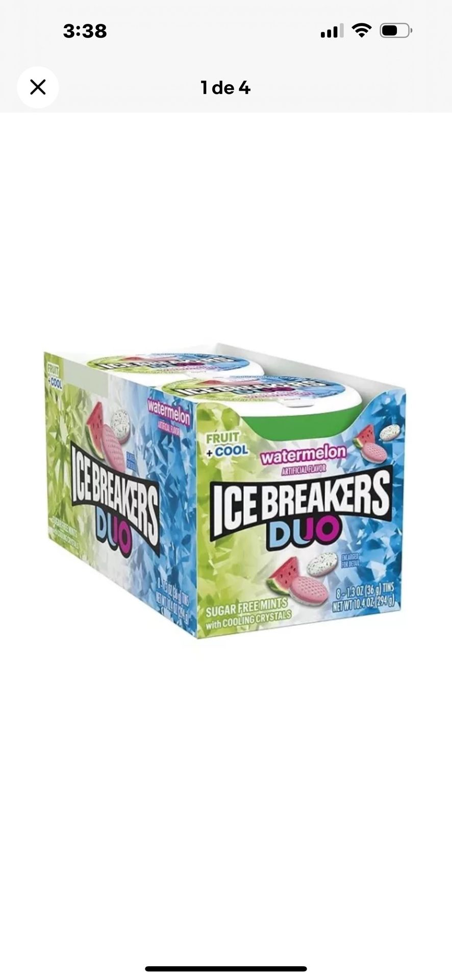 Ice Breakers Watermelon Duo Pack x 10 NEW