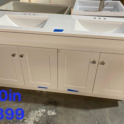 60in Double Bathroom Vanity with Top