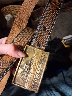 Vintage Cat Buckle and Belt