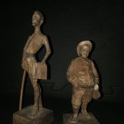 Vintage Hand carved Wooden Figures 