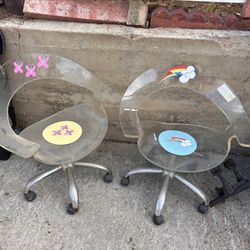 Vintage Plexiglass Chairs Great Condition 