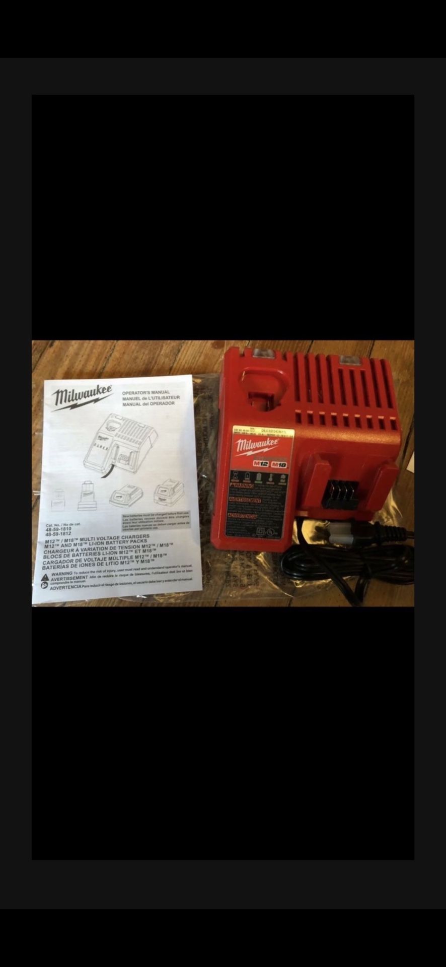 NEW Milwaukee M12 M18 Battery Charger 48-59-1812 Lithium Li-lon Multi-Volt Combo