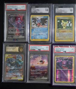 PSA and Cgc Pokemon graded cards