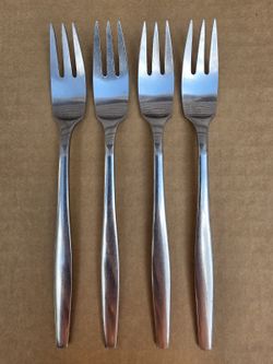 Dansk Variation V IHQ Denmark 1957 6.5" Salad Forks Set of 4 Quistgaard MCM