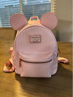 Disney parks light pink loungefly backpack