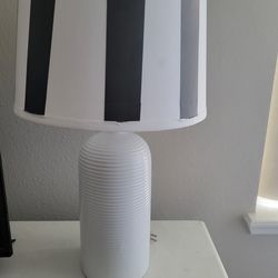 White ceramic lamp