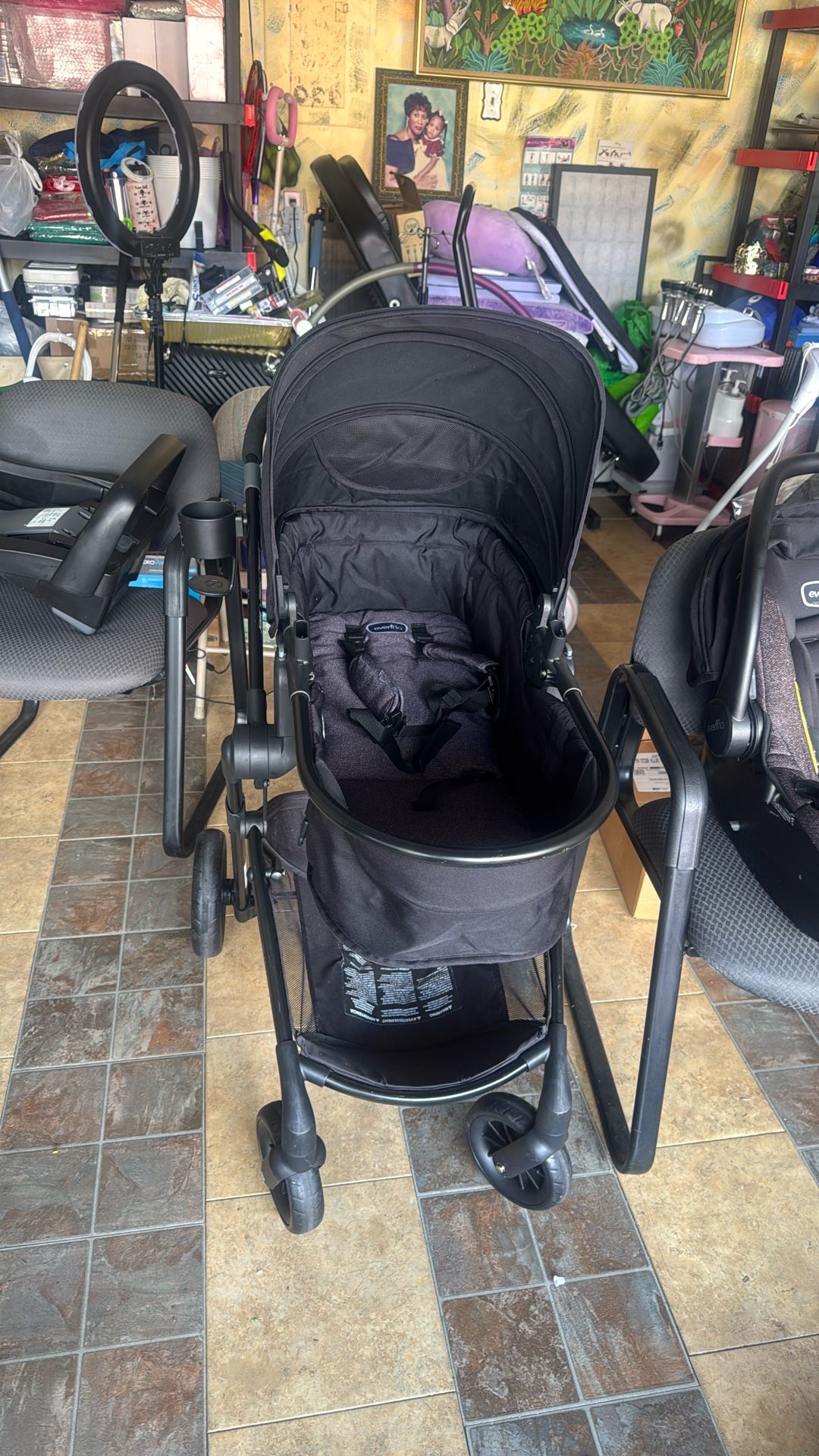 Evenflo Car Seat/Carriage/Stroller set 