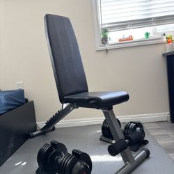 Adjustable Weight Lifting Bench / Adjustable Dumbbell Set