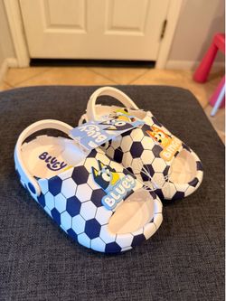 Bluey slip on shoes, size 9 toddler
