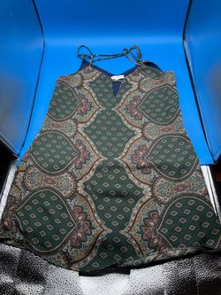 Socialite green multicolor mini dress size Medium