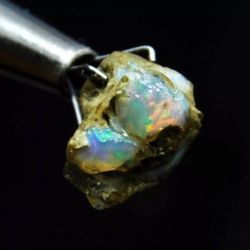 Opal Natural 3.50 Ct Ethiopian Fire Opal Rough Raw Loose Crystal 11.2x8mm ♧☆