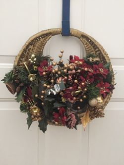 Christmas hanging basket