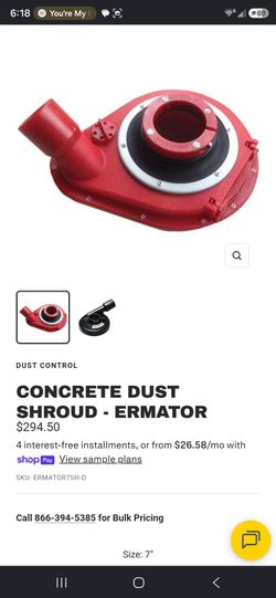Ermator grinder dust extractor 7 inch