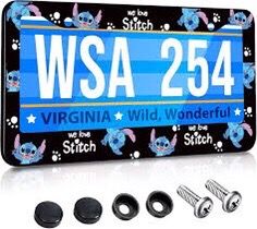 Stitch license plate cover BRAND NEW