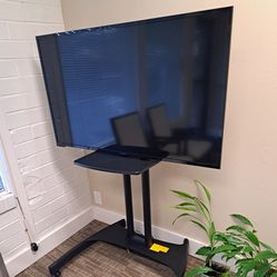 50" Insignia LED TV on Mobile Stand

